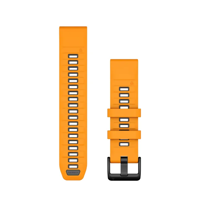 Garmin curea silicon QuickFit 22 - portocaliu Spark orange | Graphite Silicone