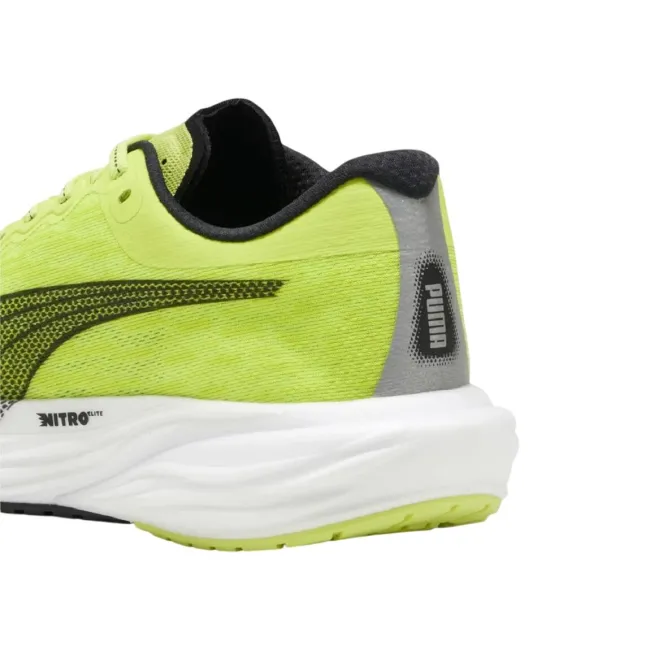 Puma - pantofi alergare pentru barbati Deviate Nitro 2 - verde fluo Lime Pow negru alb