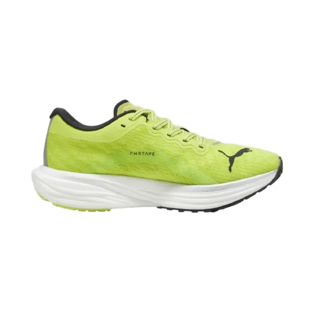 Puma - pantofi alergare pentru barbati Deviate Nitro 2 - verde fluo Lime Pow negru alb