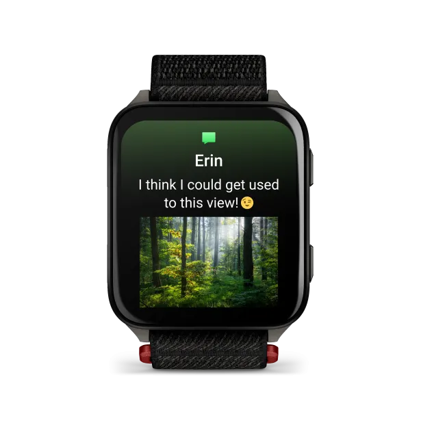 Garmin - Venu X1 - smartwatch cu GPS și AMOLED - Negru cu spate din titan argintiu și curea din nailon ComfortFit neagră
