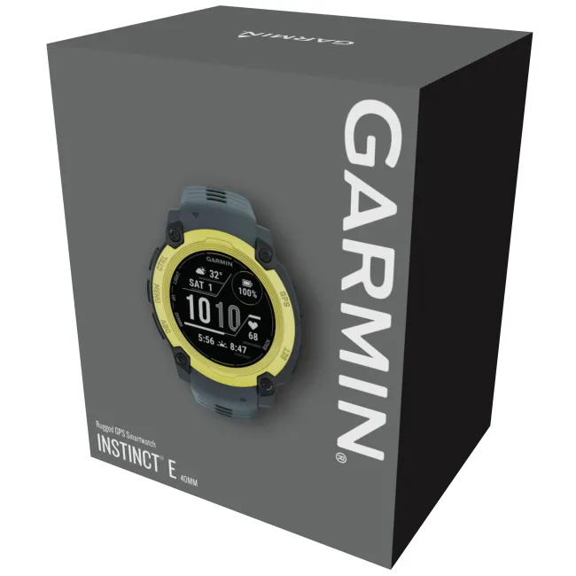 Garmin INSTINCT E - 40 mm galben Lime - smartwatch robust cu GPS