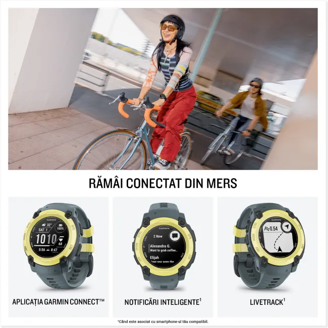 Garmin INSTINCT E - 40 mm galben Lime - smartwatch robust cu GPS