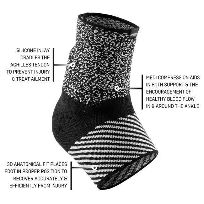 CEP - ortho calcaiul lui Ahile - Max Support Compression - Achilles Sleeve - Negru | Alb