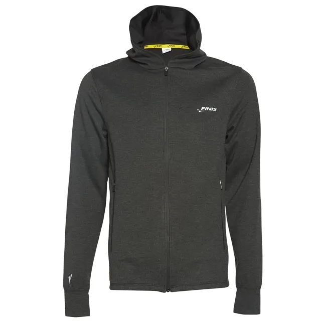 Finis - hanorac bumbac cu fermoar pentru barbati Tech Jacket Mens - negru
