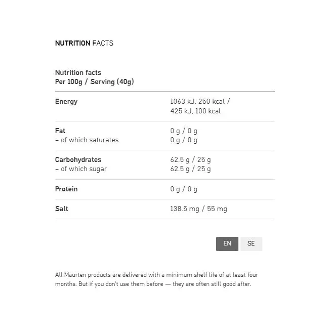 Maurten - gel - Gel 100 Caf 100 - 12 x 40g