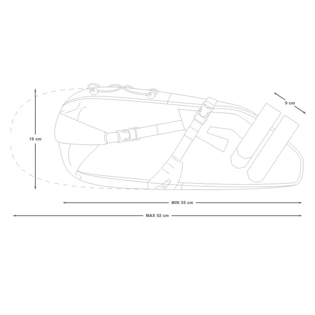 Apidura - geanta bicicleta cu prindere sub sa, Expedition Saddle Pack 17 litri - gri negru galben