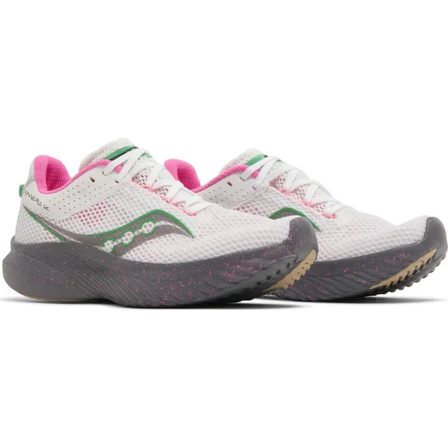 Saucony - pantofi alergare pentru femei - Kinvara 14 - white | gravel