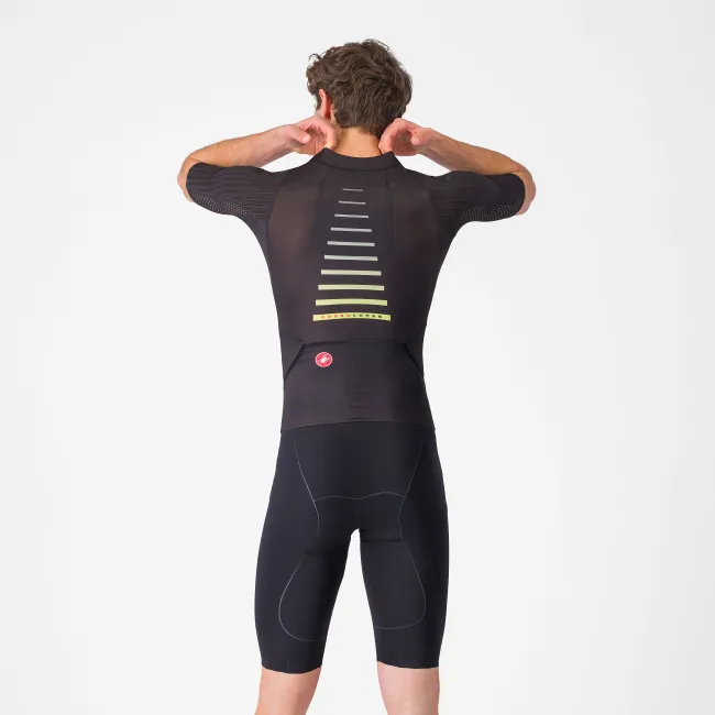 Castelli - costum triatlon cu maneca scurta - Free Sanremo 3 Suit Short Sleeve - negru