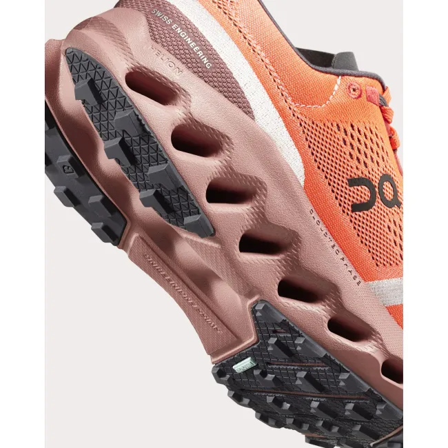 On - pantofi alergare trail - Cloudsurfer Trail W - mov gri deschis alb