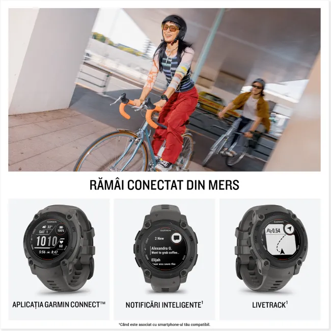 Garmin INSTINCT E - 40 mm negru - smartwatch robust cu GPS