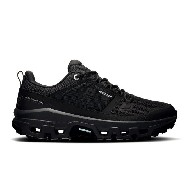 On - ghete - Cloudrock Low WP W - Black | Black