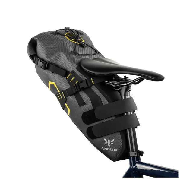 Apidura - geanta bicicleta cu prindere sub sa, Expedition Saddle Pack 14 litri - gri negru galben