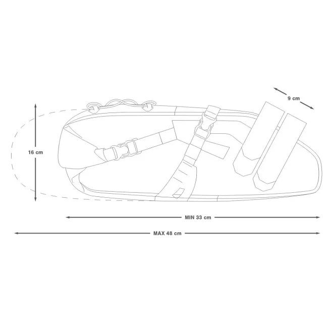 Apidura - geanta bicicleta cu prindere sub sa, Expedition Saddle Pack 14 litri - gri negru galben