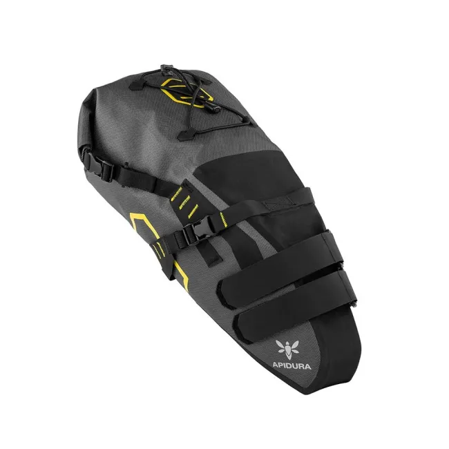 Apidura - geanta bicicleta cu prindere sub sa, Expedition Saddle Pack 14 litri - gri negru galben