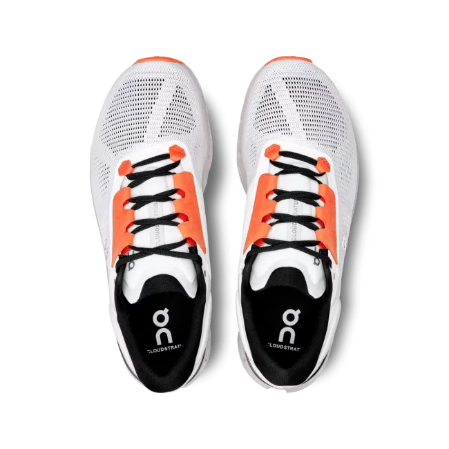 On Cloudstratus 3 - pantofi alergare pentru femei - Alb portocaliu White | Sand