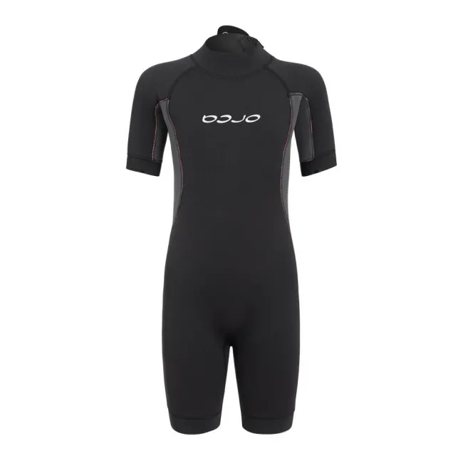 Orca - costum neopren ape deschise pentru copii pantalon scurt OpenWater Vitalis Squad junior Shorty wetsuit - negru portocaliu