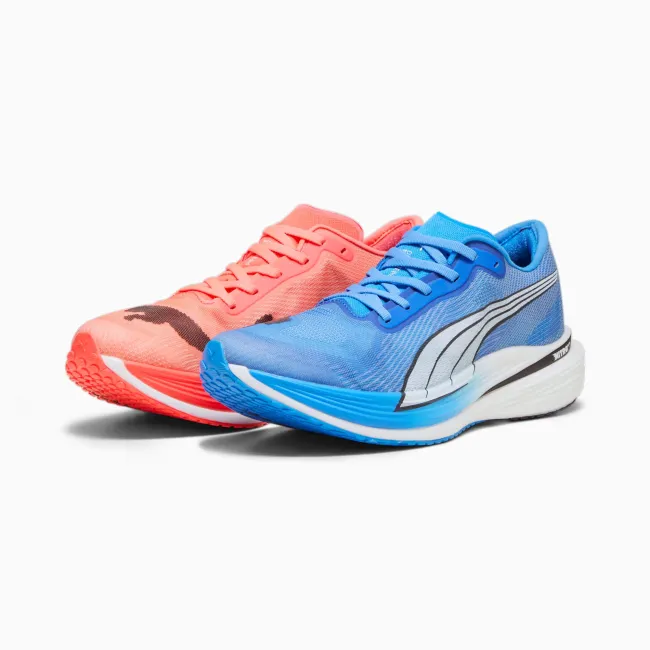 Puma - pantofi alergare pentru barbati Deviate Nitro Elite 2 - roz portocaliu orhidee albastru ultra alb