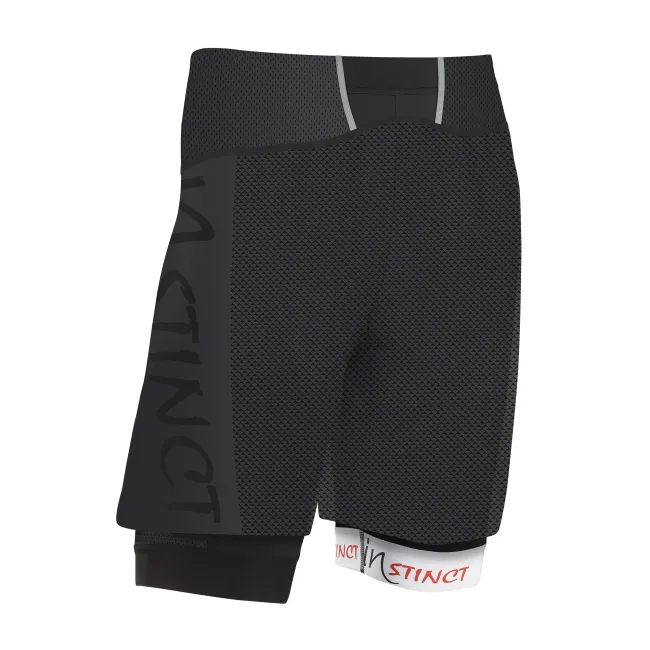 Instinct - Trail Short Ultra Race - 2-in-1 unisex - negru