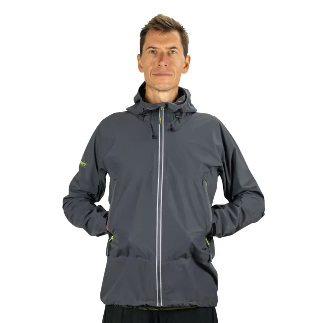 Instinct - Jacheta impermeabila unisex Ultra Rain Shell - gri antracit