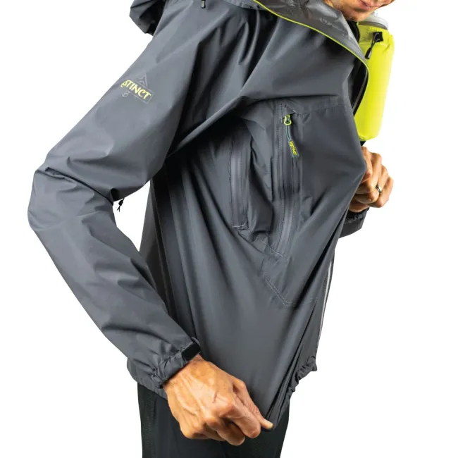 Instinct - Jacheta impermeabila unisex Ultra Rain Shell - gri antracit