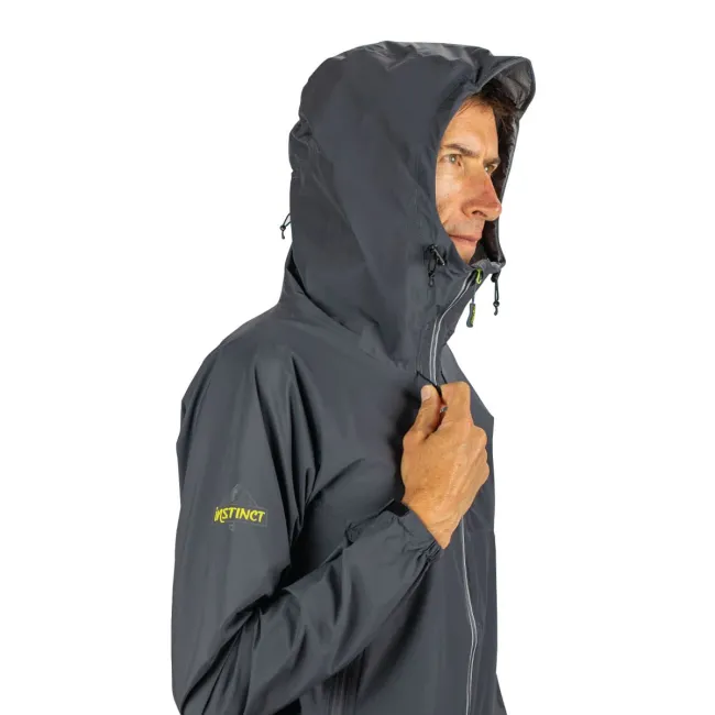 Instinct - Jacheta impermeabila unisex Ultra Rain Shell - gri antracit