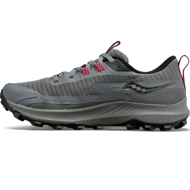 Saucony - pantofi alergare pentru femei Peregrine 13 GTX - gri Gravel negru