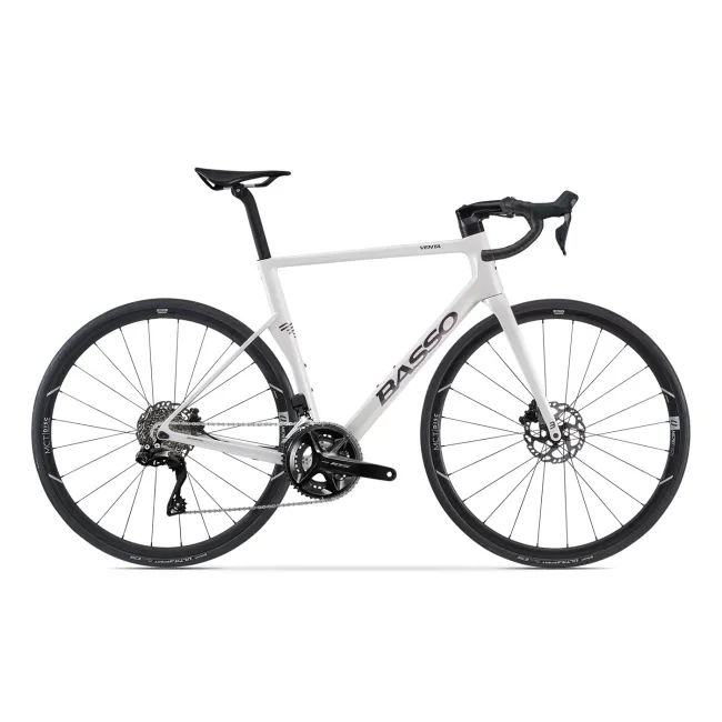 Bicicletă șosea Basso Venta R Shimano 105 Di2 - Pearl White Glossy