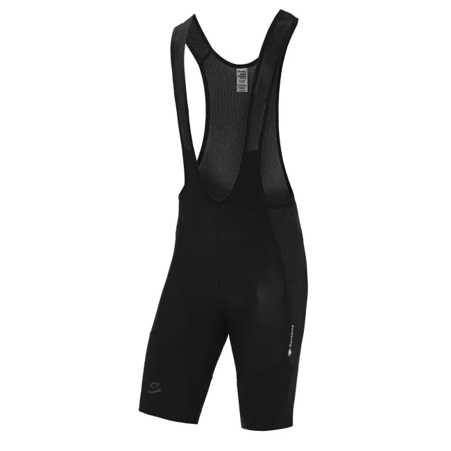 Spiuk - Pantaloni scurti ciclism pentru barbati TOP TEN ANTI-ABRASION Bib Short  - negru