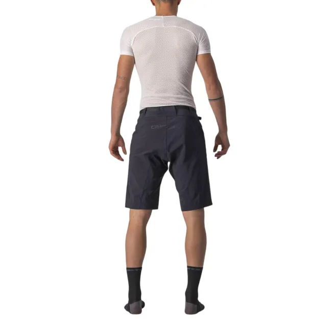 Castelli - pantaloni ciclism scurti si largi pentru barbati Unlimited Trail Baggy Short - negru