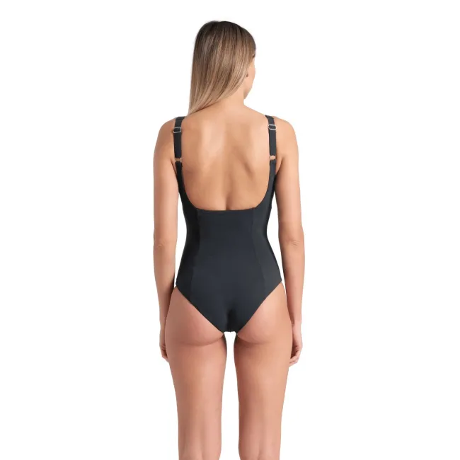 Arena - costum inot femei intreg - W Swimsuit Giuliana Squared Back C - Night Grey I Night Grey I Multi