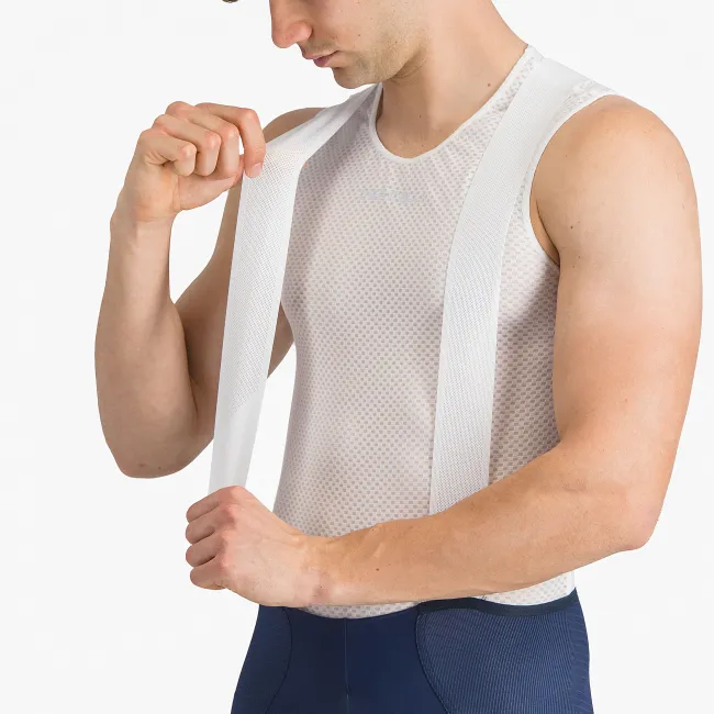 Castelli - pantaloni ciclism scurti cu bretele - A/C Bibshort - 22-40 gr C - albastru belgian