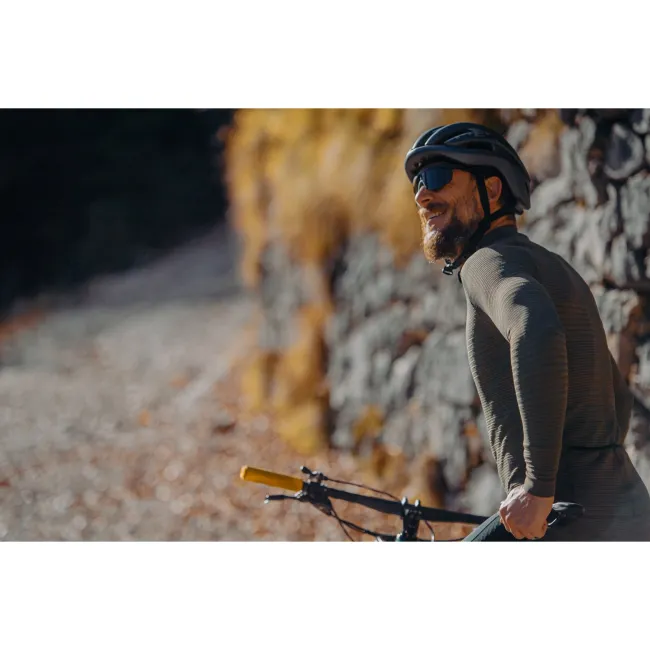 Northwave - bluza ciclism pentru barbati maneca lunga Trip Knit - verde army negru