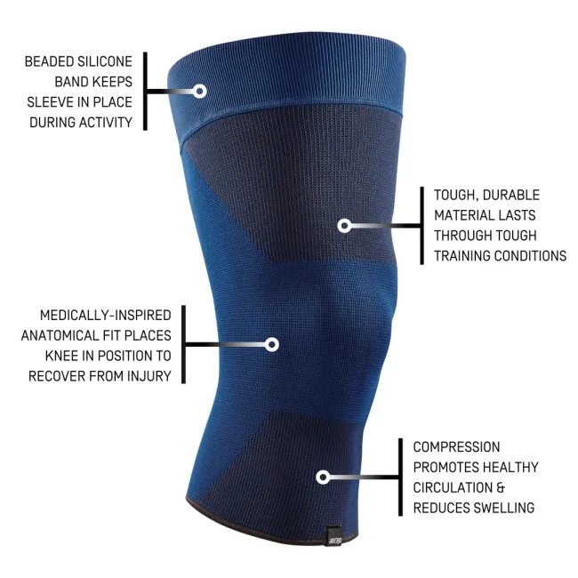 CEP - ortho genunchi - Mid Support Compression Knee Sleeve  - Albastru