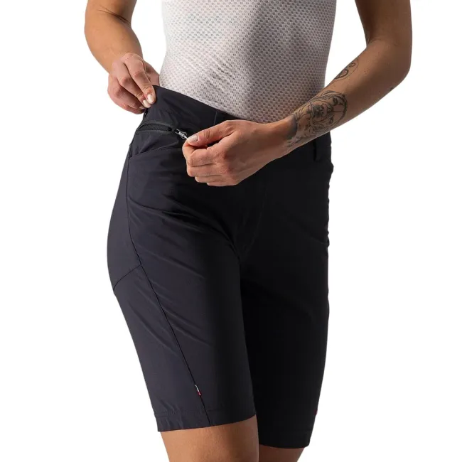 Castelli - pantaloni scurti ciclism pentru femei Unlimited W Baggy shorts - negru