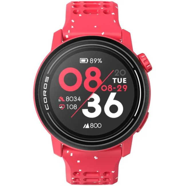 Coros - Pace 3 - ceas multisport GPS - rosu - bratara rosie/silicon