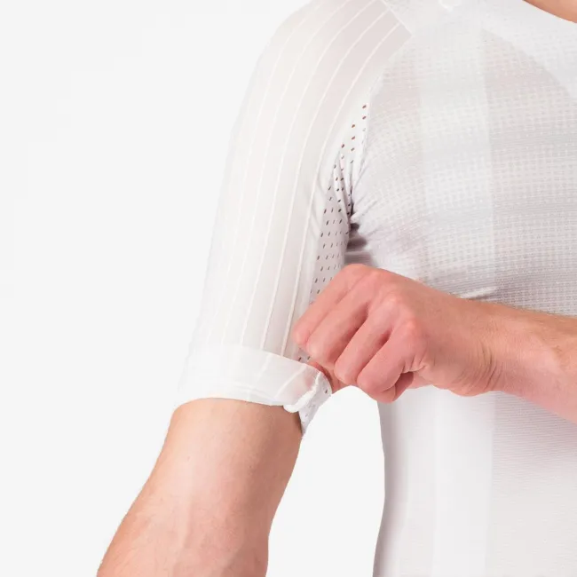 Castelli - tricou ciclism maneca scurta race fit - Aero Race 8S Jersey - 18-36 gr C - alb