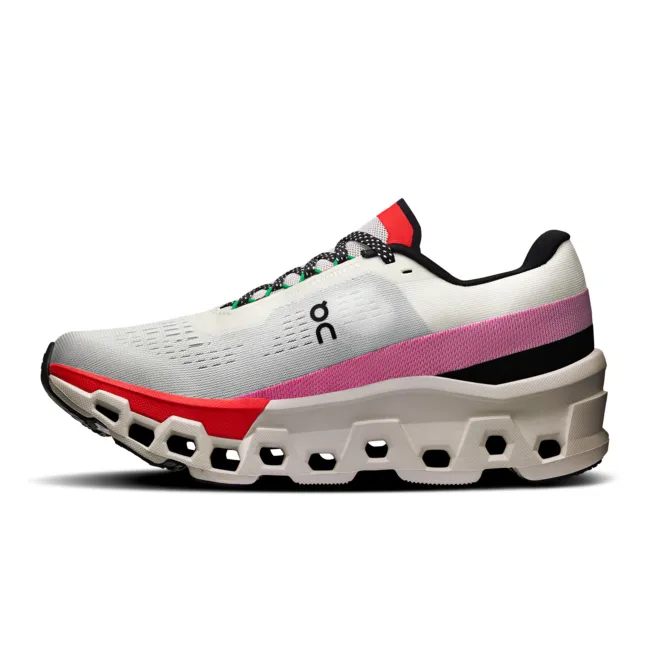 On - pantofi alergare - Cloudmonster 2 W - Ivory | Red