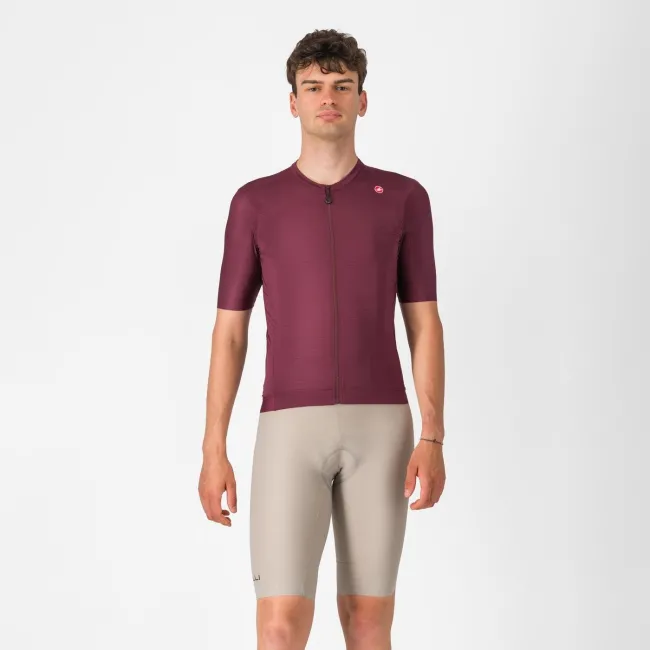 Castelli - pantaloni ciclism scurti cu bretele - Espresso Bibshort - 15-35 gr C - argila