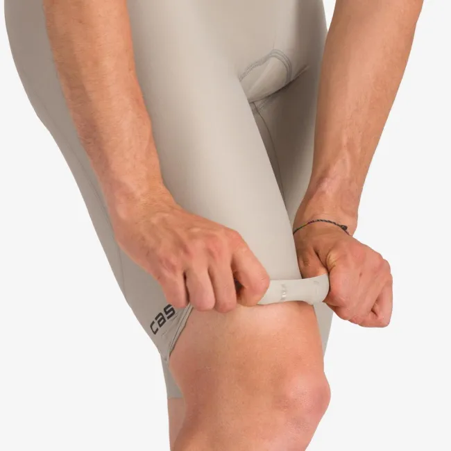 Castelli - pantaloni ciclism scurti cu bretele - Espresso Bibshort - 15-35 gr C - argila