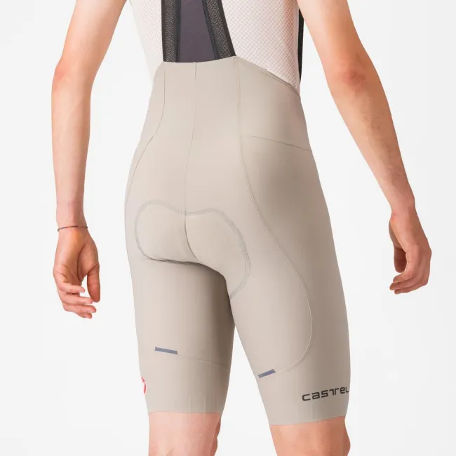 Castelli - pantaloni ciclism scurti cu bretele - Espresso Bibshort - 15-35 gr C - argila