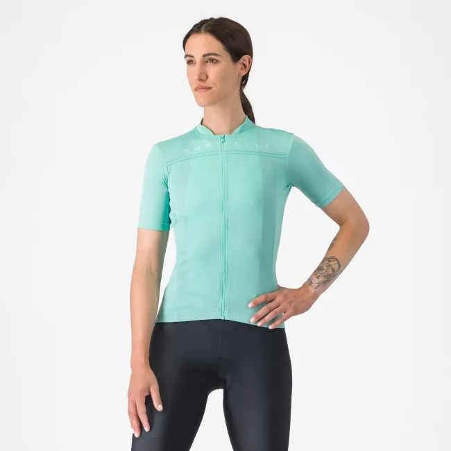 Castelli - tricou ciclism maneca scurta regular fit - Anima 4 W Jersey - 18-32 gr C - albastru deschis