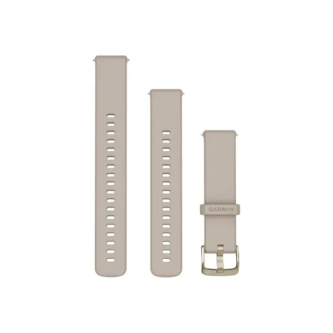 Garmin - curea silicon - Quick Release 18 watch band - Venu3s - French Gray I Soft Gold