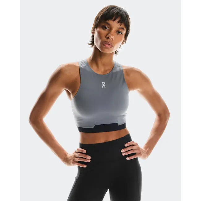 On - bustiera - Train 2-in-1 Crop W - Grey