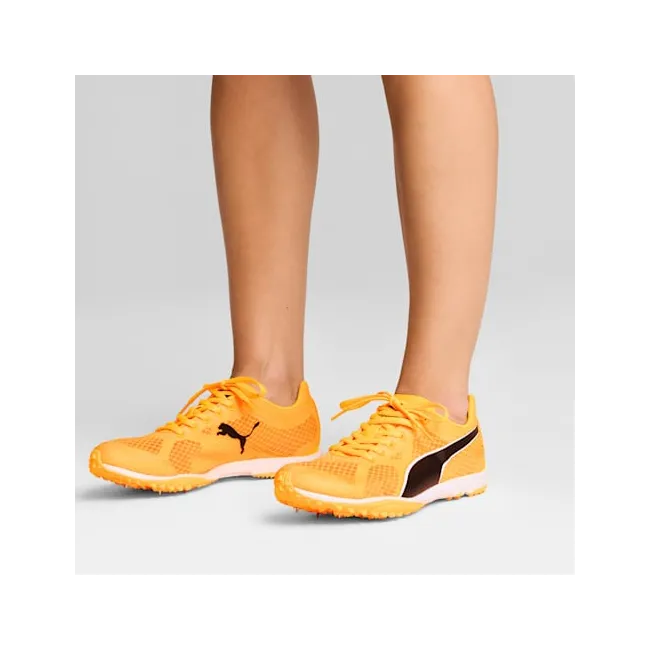 Puma - pantofi alergare cu cuie pentru pista - evoSPEED Haraka 8 Unisex - Sun Stream | PUMA Black | White