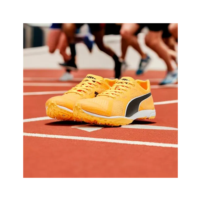 Puma - pantofi alergare cu cuie pentru pista - evoSPEED Haraka 8 Unisex - Sun Stream | PUMA Black | White