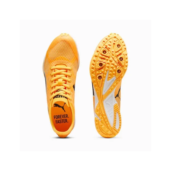 Puma - pantofi alergare cu cuie pentru pista - evoSPEED Haraka 8 Unisex - Sun Stream | PUMA Black | White