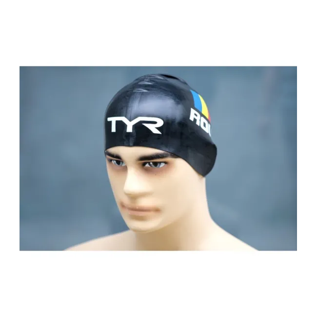 TYR casca inot silicon Romania - negru tricolor