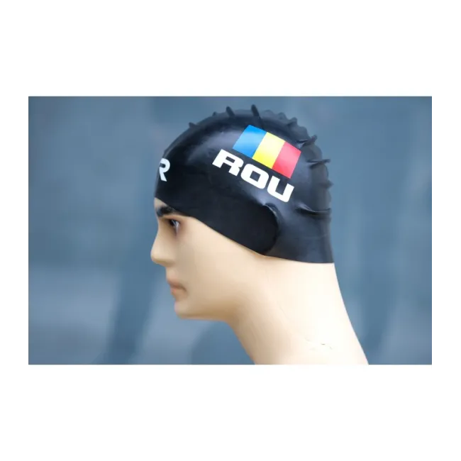 TYR casca inot silicon Romania - negru tricolor