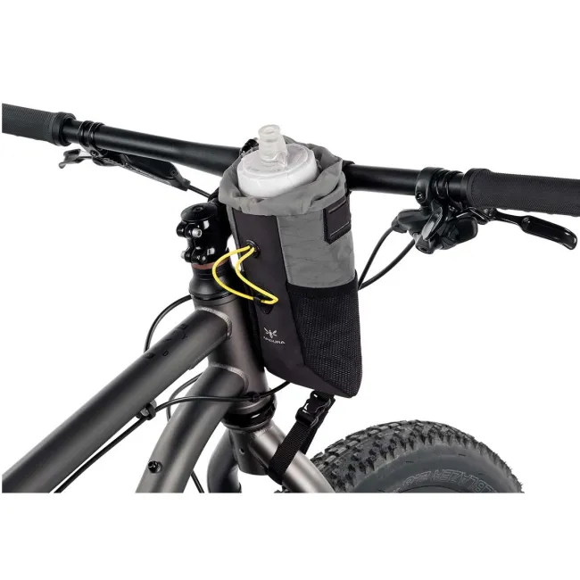 Apidura - geanta ghidon bicicleta Backcountry 2.0 Food Pouch 1.2 litri (varianta Plus) - gri negru