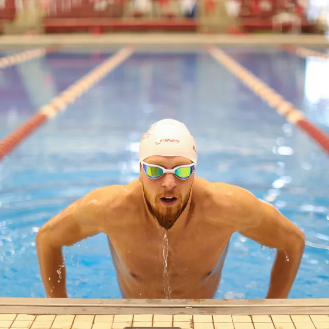 Finis - ochelari inot pentru triatlon Hayden Goggles - verzi cu lentila oglinda portocalie